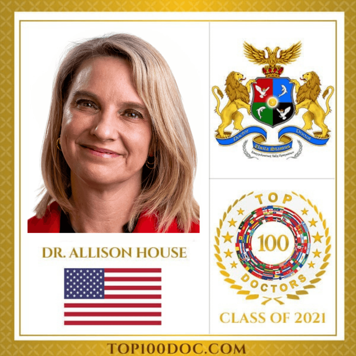 Top 100 Doctors — Class of 2021, Dr. Allison House